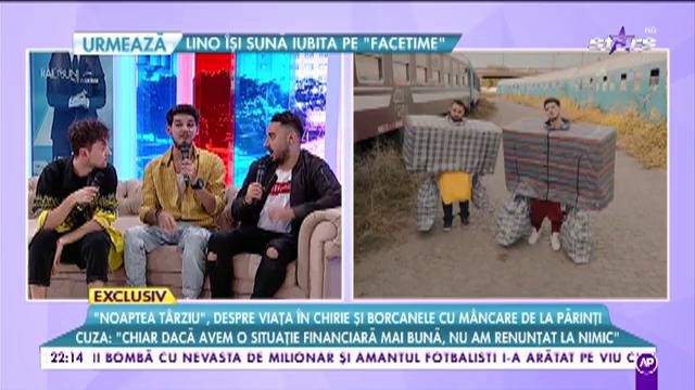 ”Noaptea Târziu”, despre viața în chirie și borcanele cu mâncare de la părinți. Cucu: ”O dată la câteva luni primesc pachet în plasă de rafie”