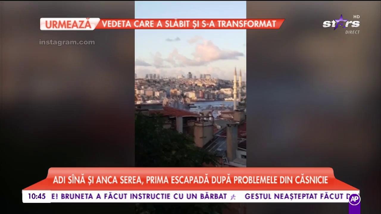 Anca Serea şi Adi S&icirc;nă, prima escapadă după problemele din căsnicie