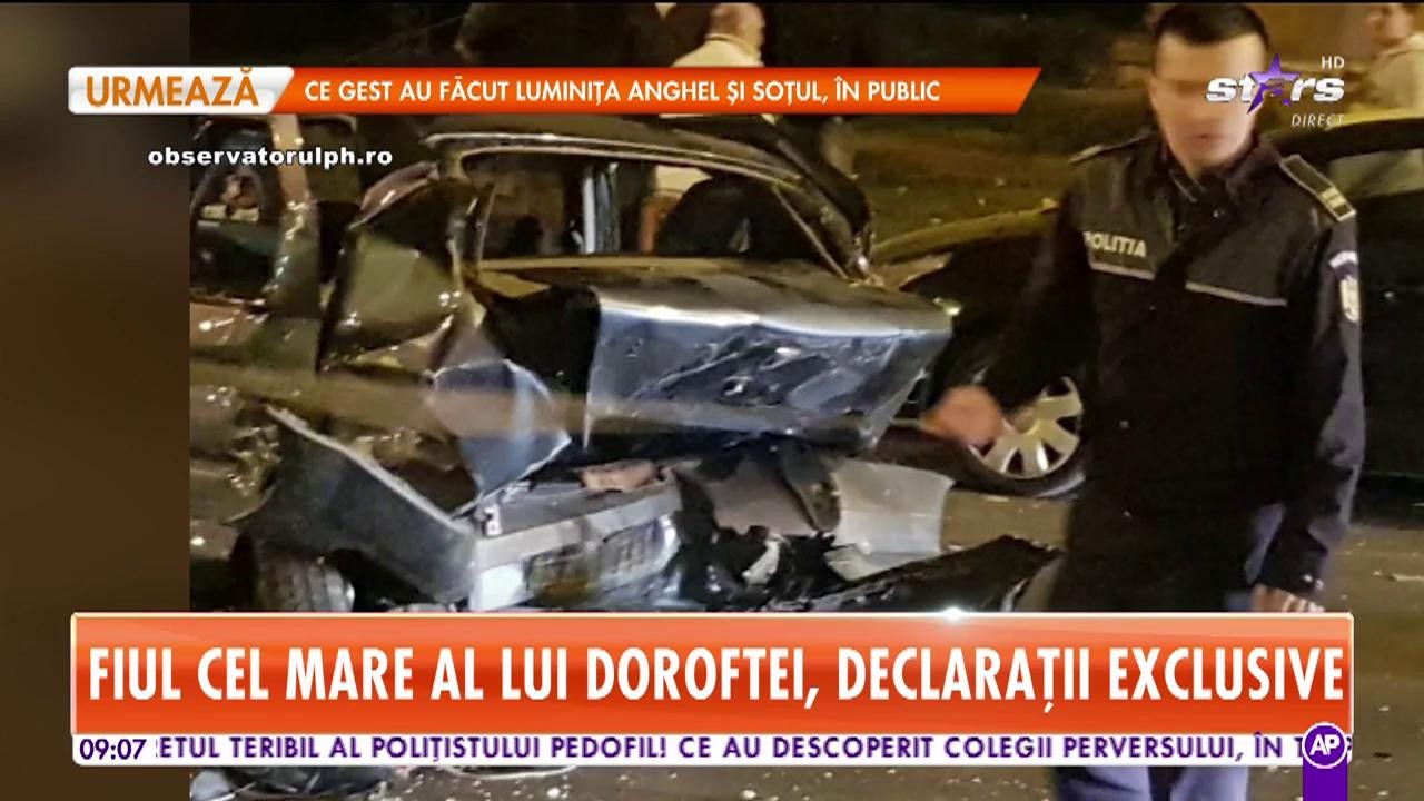 Fiul mijlociu al lui Adrian Doroftei a provocat un accident, &icirc;n Ploieşti