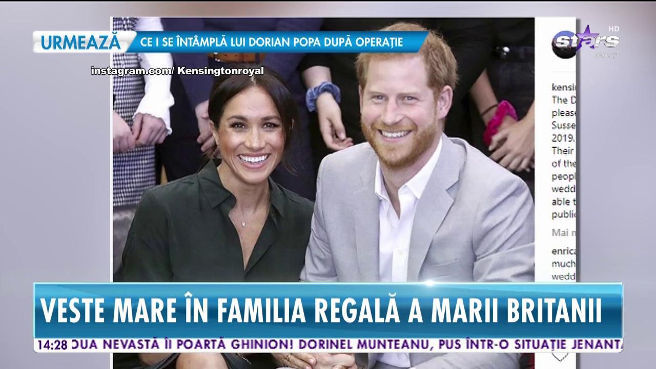 Veste mare &icirc;n familia regală a Marii Britanii! Meghan Markle este &icirc;nsărcinată