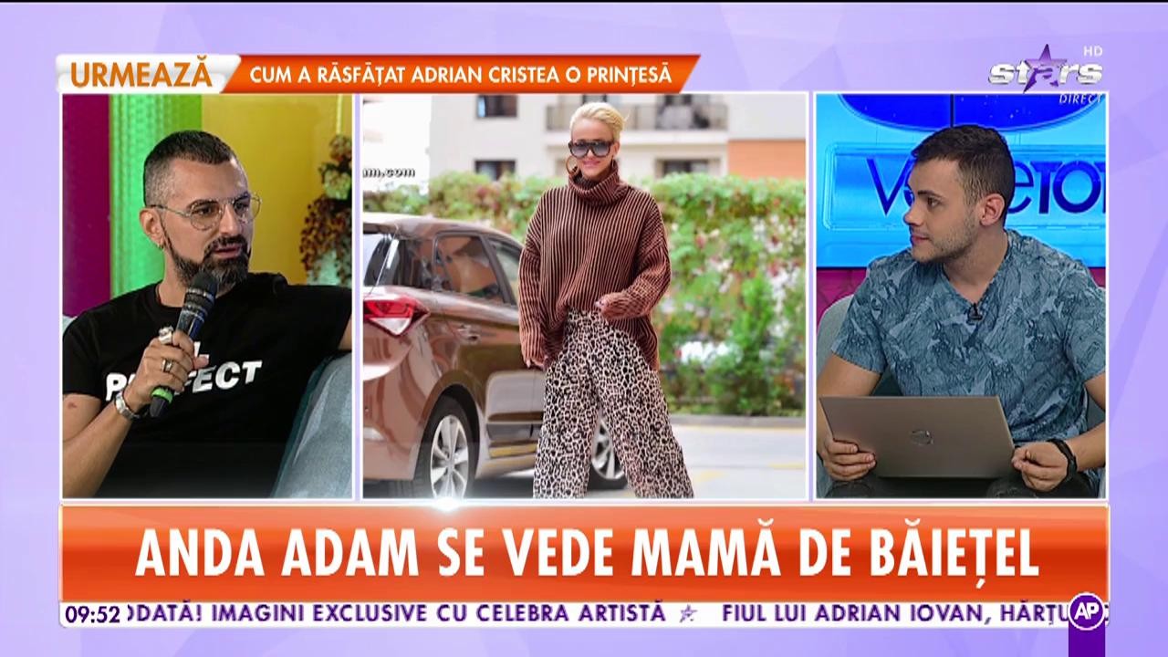 Anda Adam se pregătește să devină mamă. Artista &icirc;și dorește și un băiețel