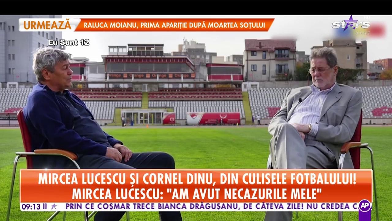 Cornel Dinu şi Mircea Lucescu au fost şi au rămas exemplul fotbalului rom&acirc;nesc