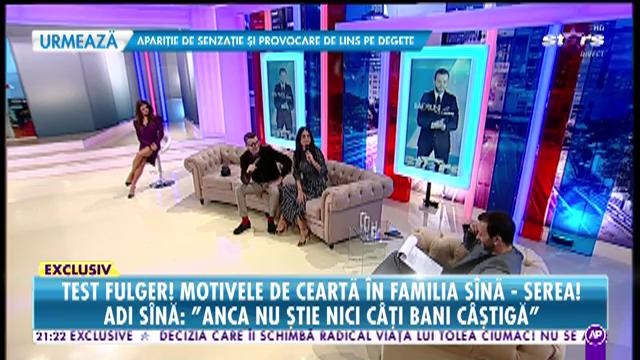 Anca Serea şi Adi Sînă, împreună în platoul lui Morar!