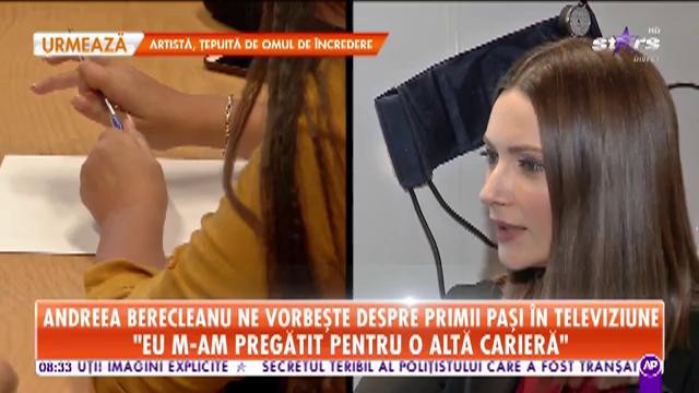 Andreea Berecleanu, totul despre primii pași &icirc;n televiziune: &bdquo;Eu m-am pregătit pentru o altă carieră&rdquo;