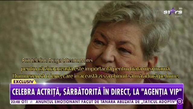Regretele actriței Draga Olteanu Matei: &rdquo;Nu-mi place să-mi serbez ziua de naștere&rdquo;