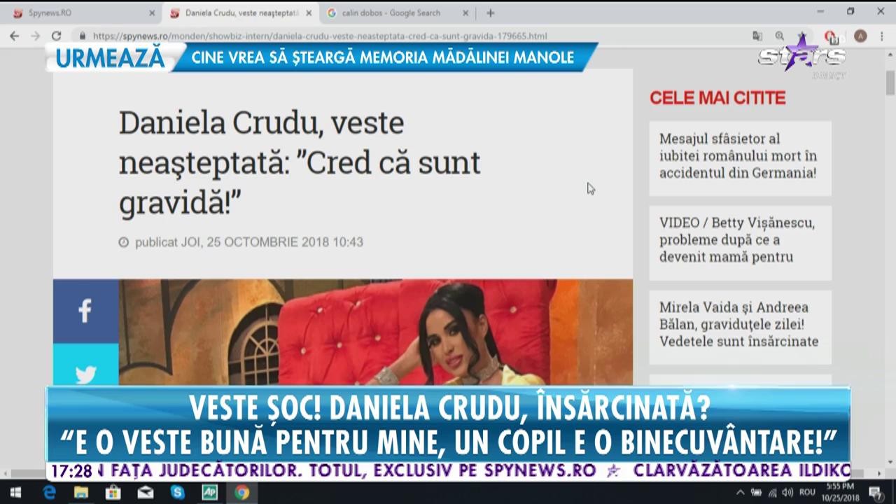 Veste șoc! Daniela Crudu crede că este &icirc;nsărcinată