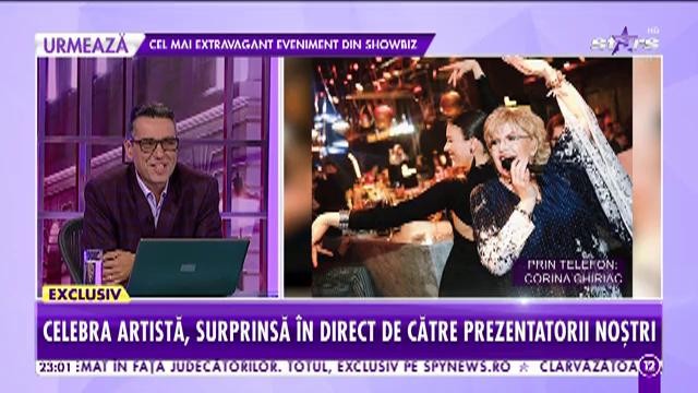 Corina Chiriac, aniversare &icirc;n avans. Cum sărbătoreşte artista cei 69 de ani