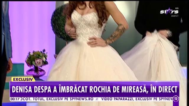 Fosta dansatoare preferată a maneliştilor &icirc;mbracă rochia de mireasă, &icirc;n direct: &rdquo;Inelul de logodnă este cu diamant albastru&rdquo;