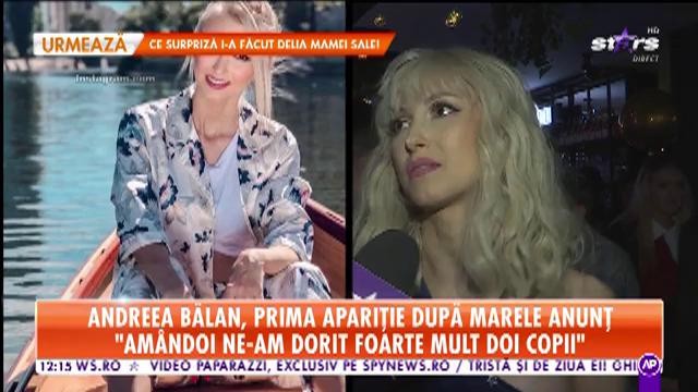 Ce pofte are graviduța Andreea Bălan