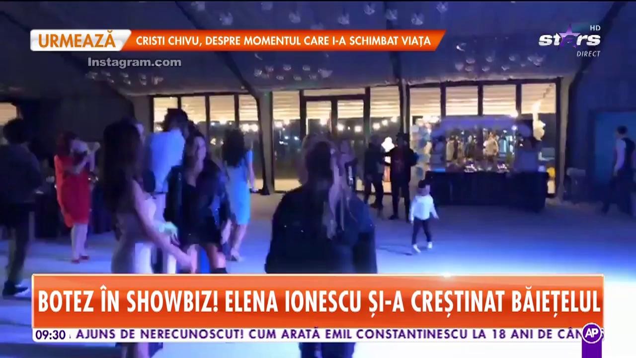 Botez &icirc;n showbiz! Elena Ionescu şi-a creștinat băieţelul
