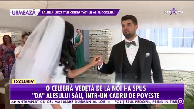 A fost nuntă de fiţe &icirc;n weekend! O celebră vedetă de la noi i-a spus "Da" alesului său!