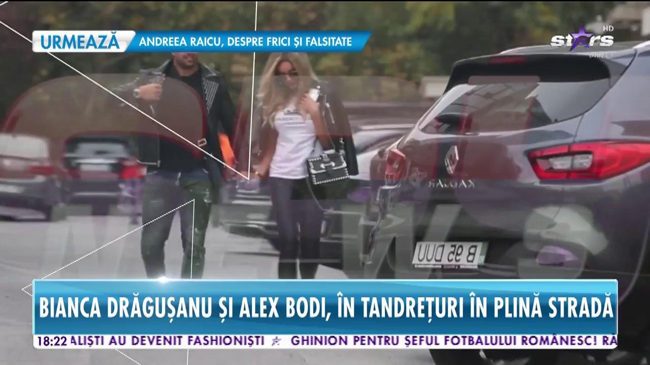 Bianca Drăguşanu și Alex Bodi, &icirc;n tandrețuri &icirc;n plină stradă