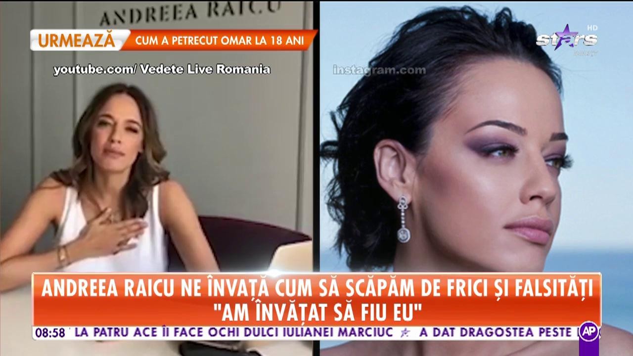 Andreea Raicu ne &icirc;nvață cum să scăpăm de frici și falsități