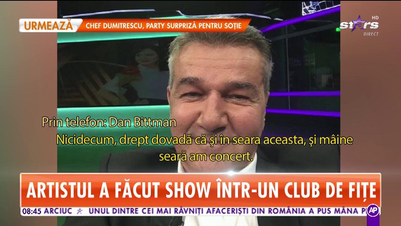 După ce s-a spus că nu mai poate să c&acirc;nte, Dan Bittman a făcut show &icirc;ntr-un club din Capitală