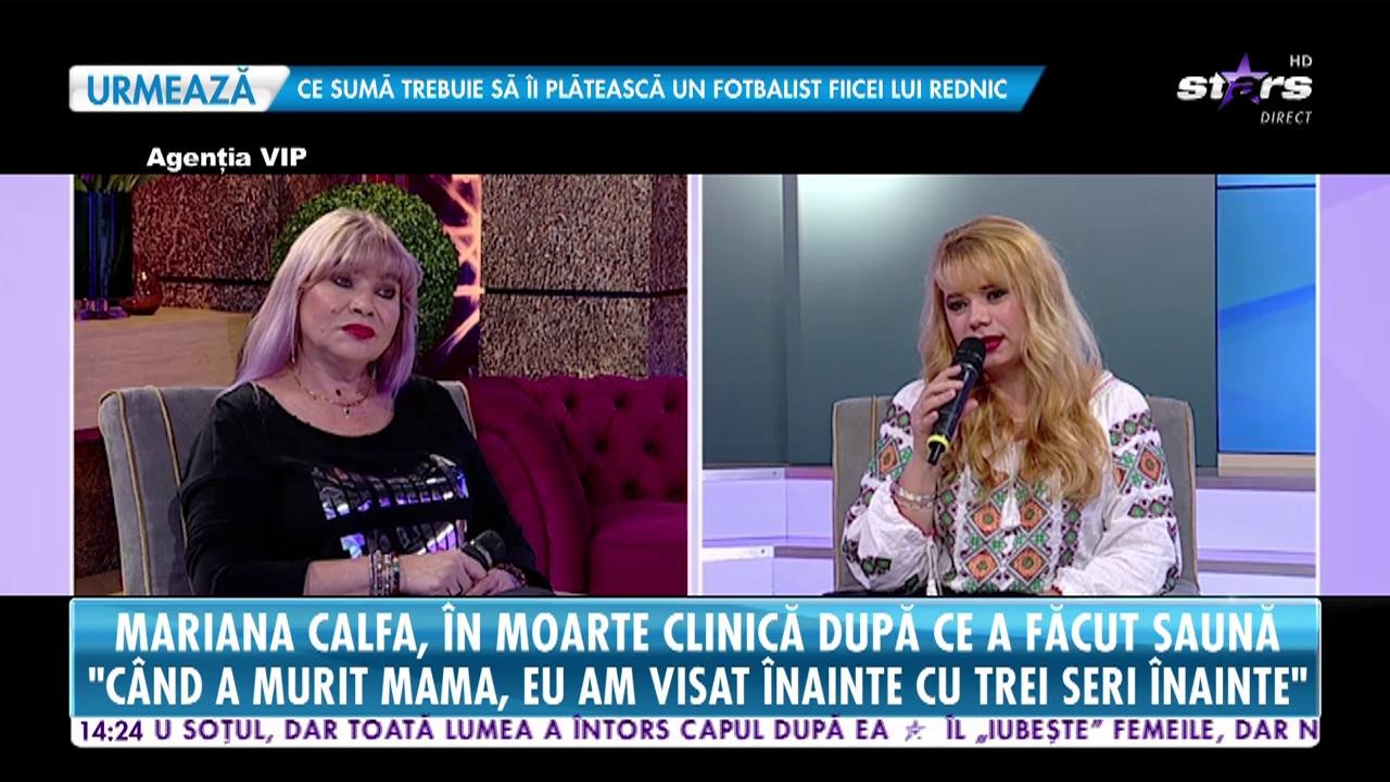 Mariana Calfa, &icirc;n moarte clinică după ce a făcut saună