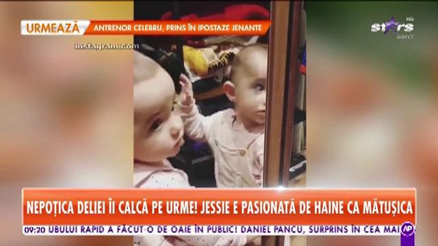 Nepoata Deliei &icirc;i calcă pe urme! Jessie e pasionată de haine ca mătuşica!