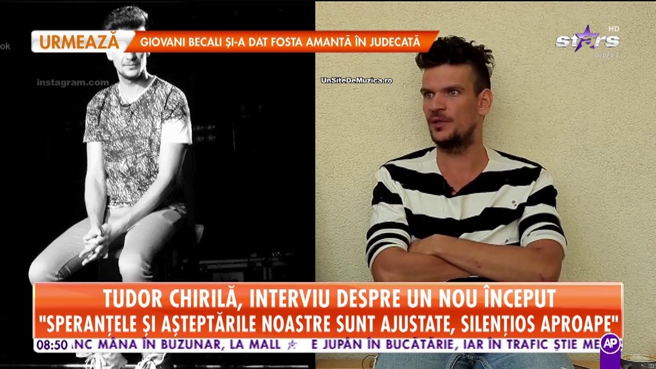 Tudor Chirilă, interviu despre un nou &icirc;nceput. C&acirc;ntăreţul vrea să devină un artist recunoscut internaţional