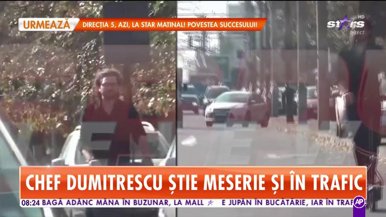 Chef Florin Dumitrescu a ieșit la plimbare pe o trotinetă electrică