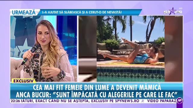 Cea mai fit femeie din lume a devenit mămică.   Miss Fitness Universe, Anca Bucur: ”M-am întors în sală la șase săptămâni după naștere”