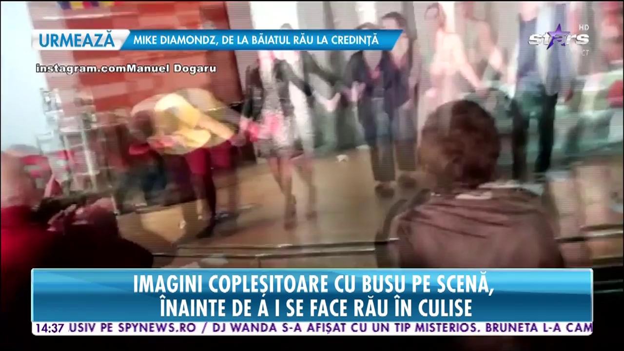 Imagini copleşitoare cu Florin Busuioc pe scenă, &icirc;nainte de a i se face rău &icirc;n culise
