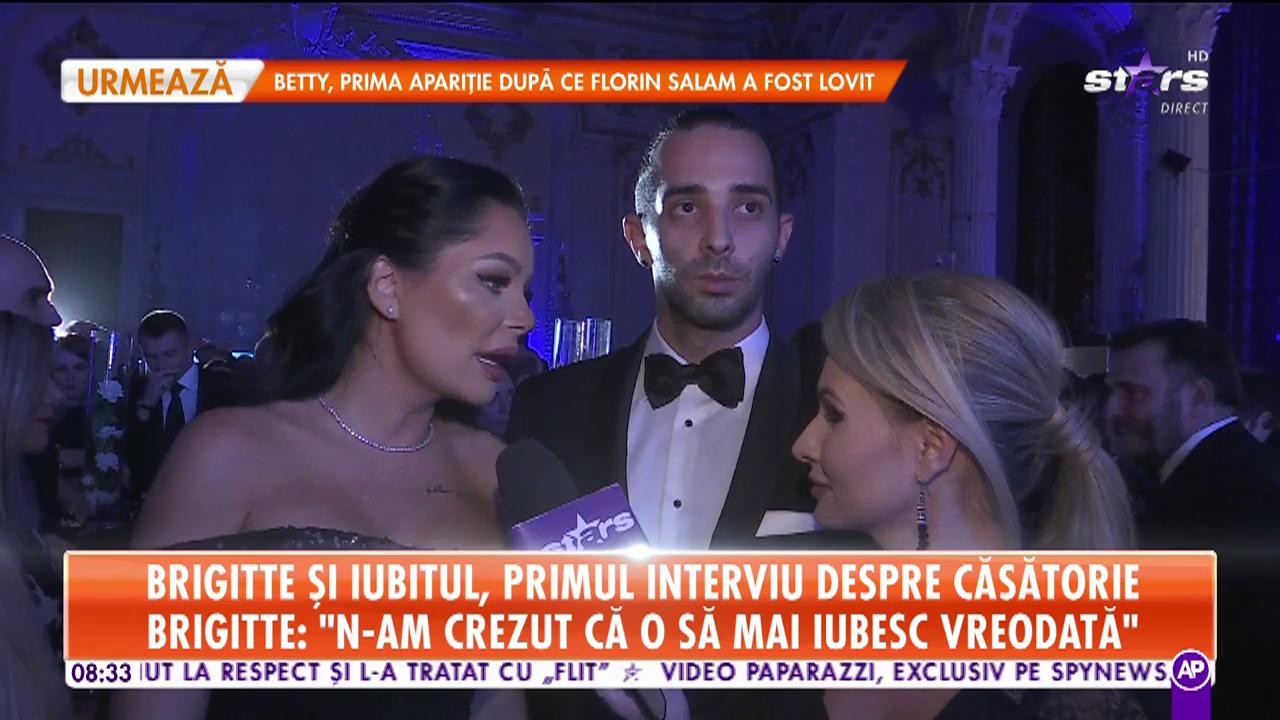 Brigitte Sfăt și iubitul, primele declaraţii imediat după căsătorie