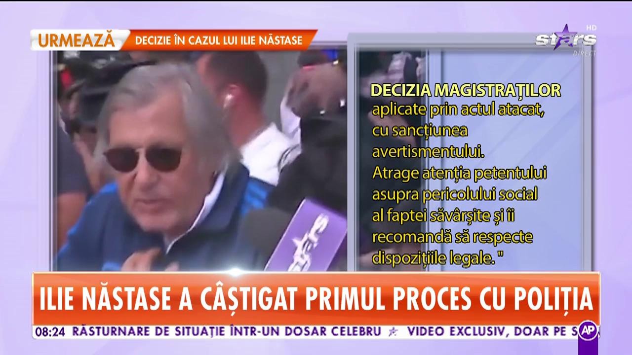 Ilie Năstase a c&acirc;ştigat primul proces cu Poliţia