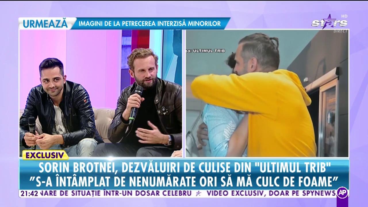 Sorin Brotnei, dezvăluiri din culisele show-ului ”Ultimul Trib”: ”Adormeam la maxim ora 20 ca să ne treacă foamea. Îmi era dor de slănină și pâine de casă”