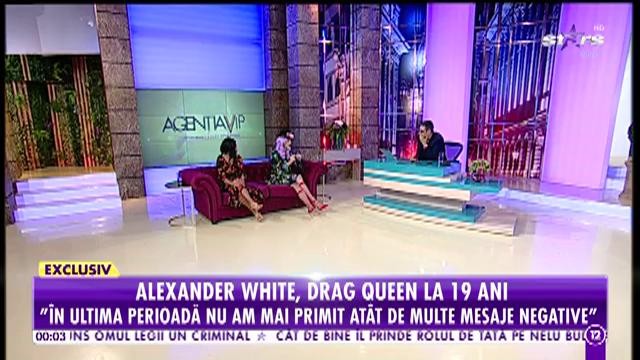 Alexander White, cel mai nonconformist personaj din showbiz-ul rom&acirc;nesc: "&Icirc;n liceu &icirc;mi ascundeam &icirc;n buzunare fardurile"
