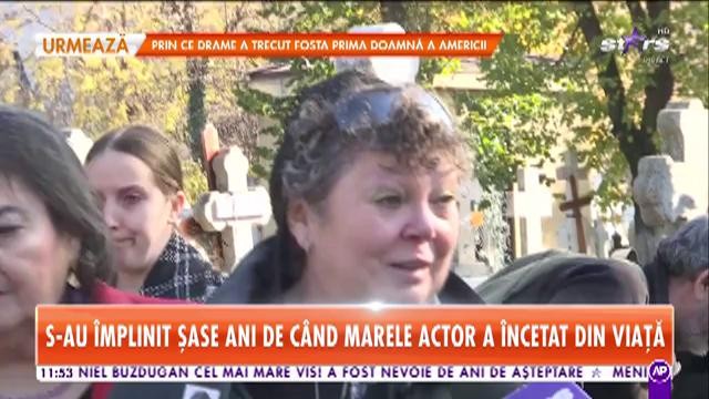 Imagini de la parastasul lui Iurie Darie. Anca Pandrea, devastată de durere