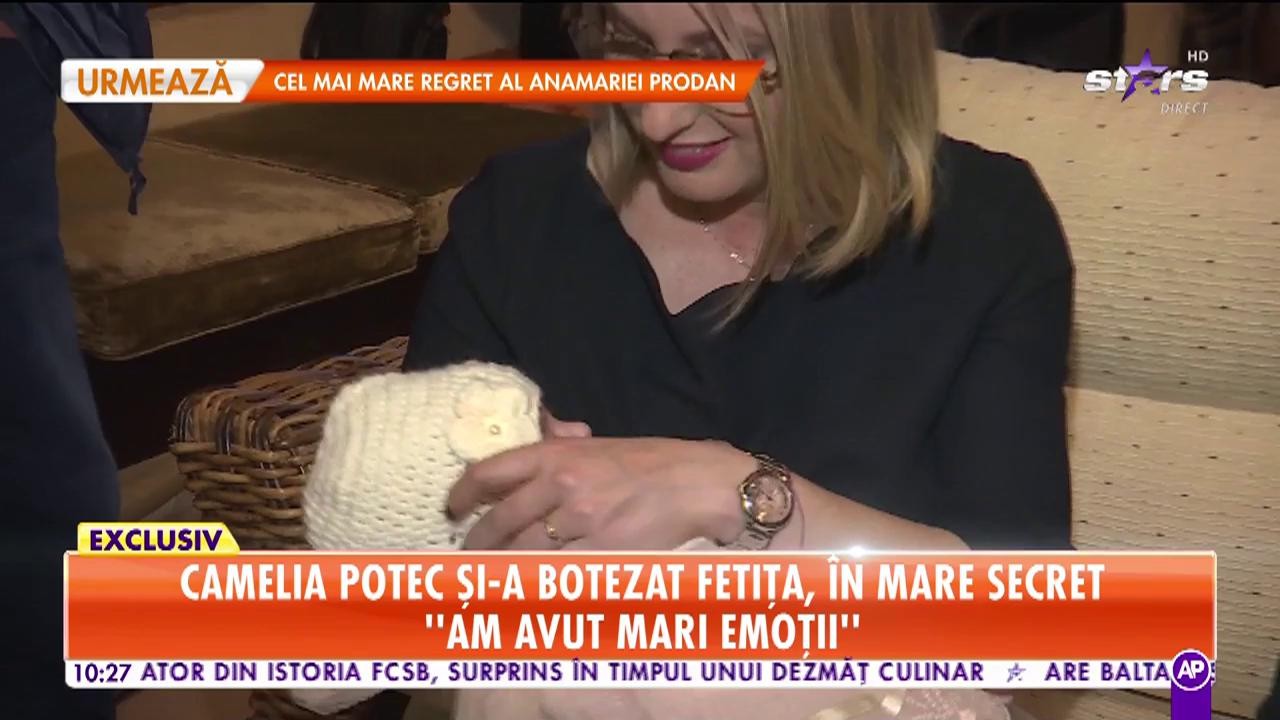 Mare sărbătoare mare, &icirc;n familia Cameliei Potec! Fosta sportivă și-a botezat fetița a cărei nașă a fost nimeni alta dec&acirc;t&hellip; Gabi Szabo!