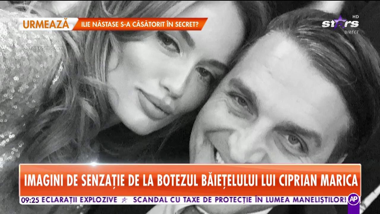 Ciprian Marica şi-a botezat băieţelul. Cristi Chivu şi Adelina au fost naşii micuţului