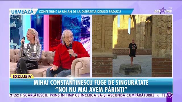 Mihai Constantinescu şi aleasa inimii sale, de mână în platoul lui Morar: ”Simona a rămas singura ființă din viața mea”