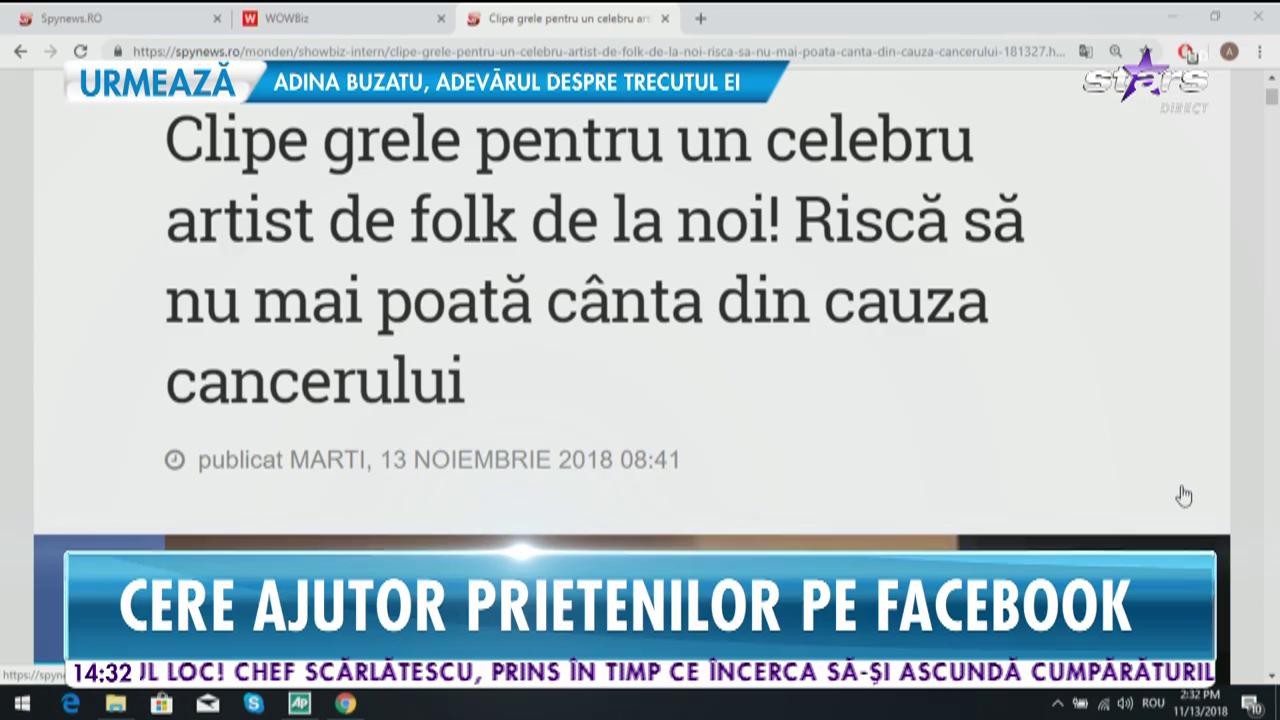 Ghiţă Danciu, celebru artist de folk, riscă să nu mai poată c&acirc;nta din cauza cancerului