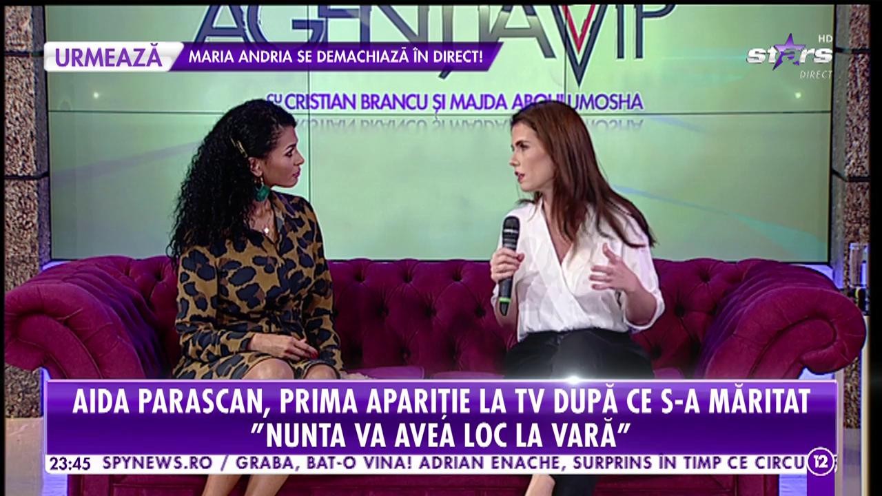 Aida Parascan, prima apariţie la TV după ce s-a căsătorit &icirc;n mare secret! Toate detaliile fericitului eveniment