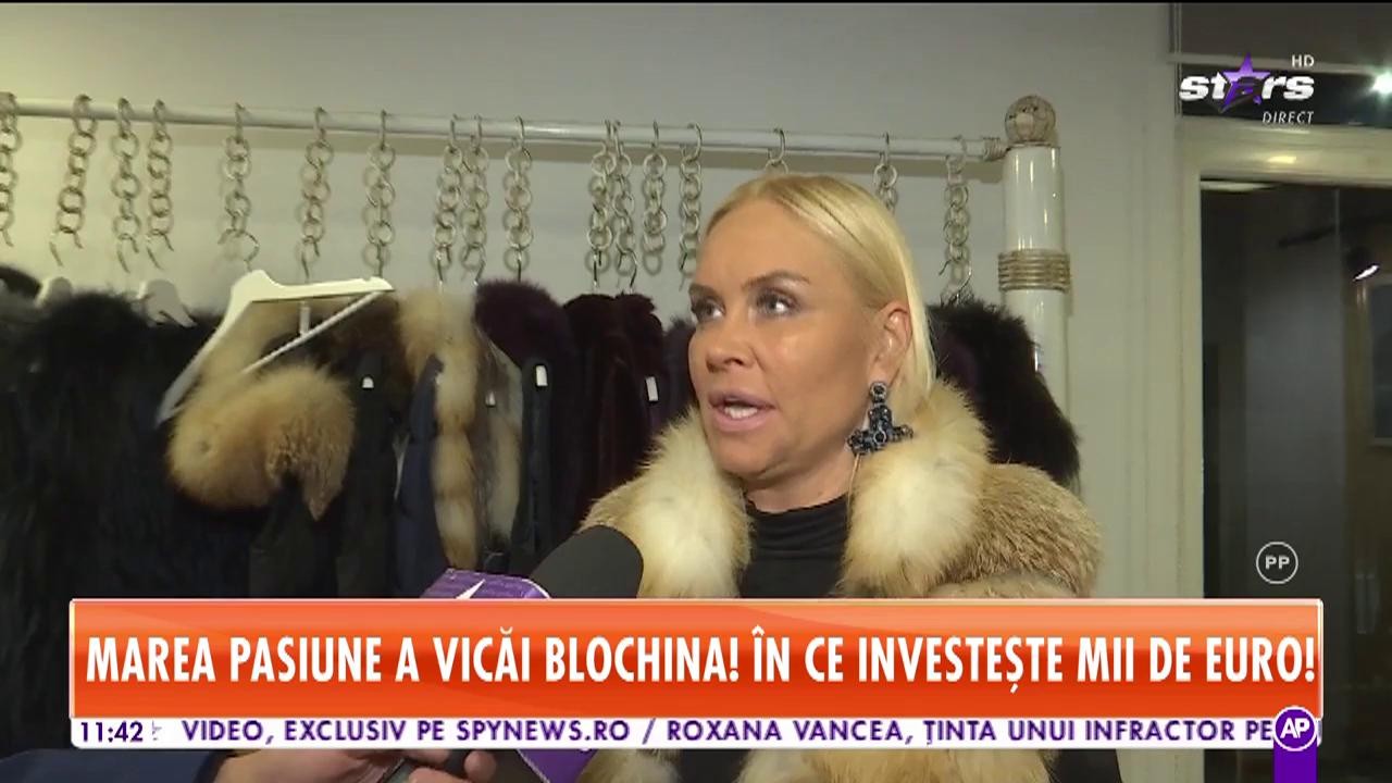 Marea pasiune a Vicăi Blochina. &Icirc;n ce investește mii de euro vedeta