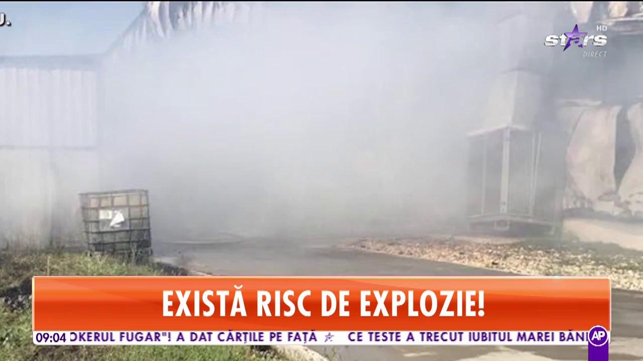 Incendiu puternic la o fabrică de mezeluri, &icirc;n Buftea