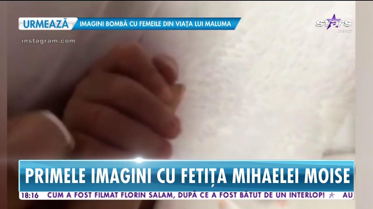 Primele imagini cu fetița Mihaelei Moise