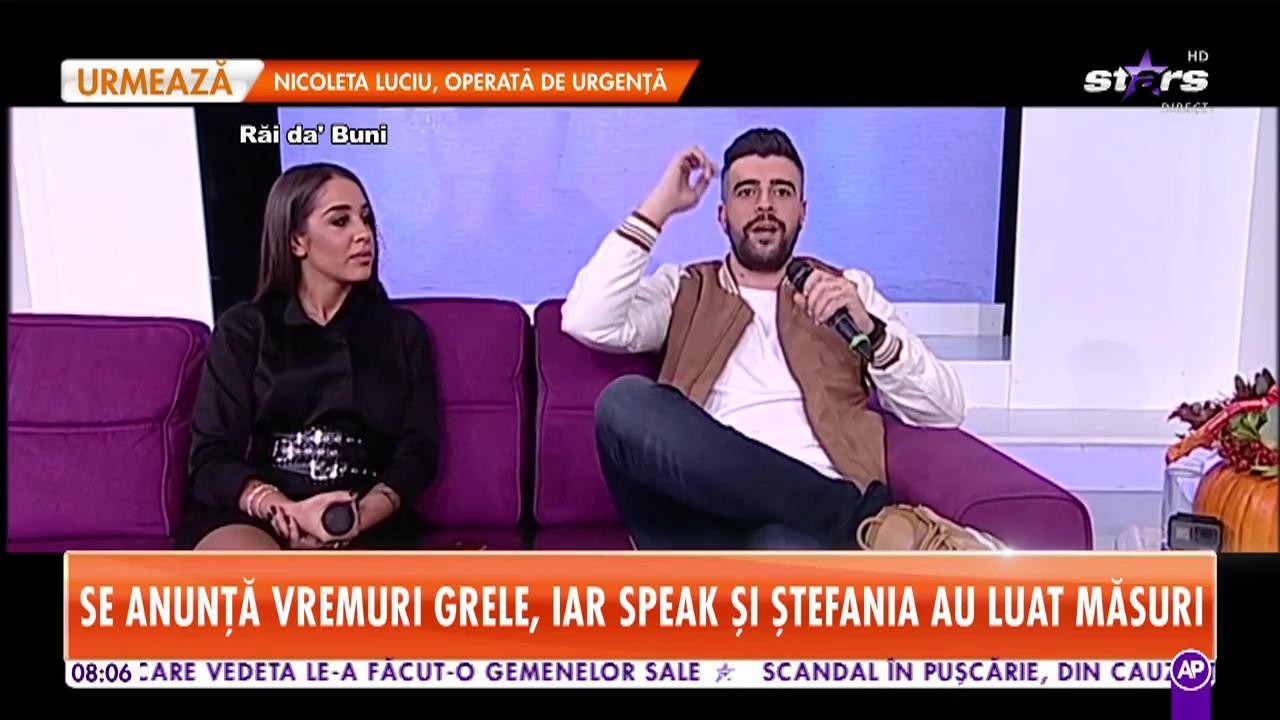 Speak şi Ştefania au făcut cumpărături de vremea rea