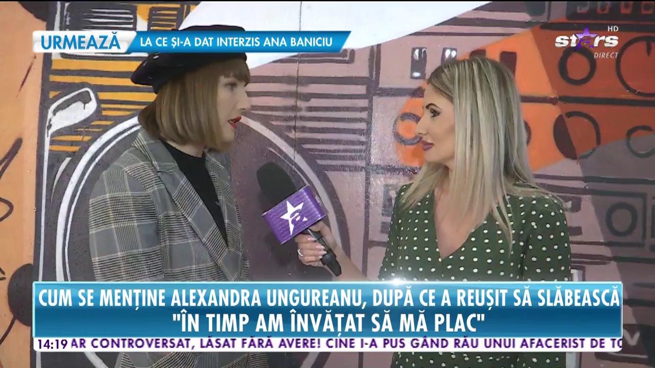 Cum se menţine Alexandra Ungureanu, după ce a reuşit să slăbească