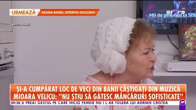 Mioara Velicu și-a cumpărat loc de veci