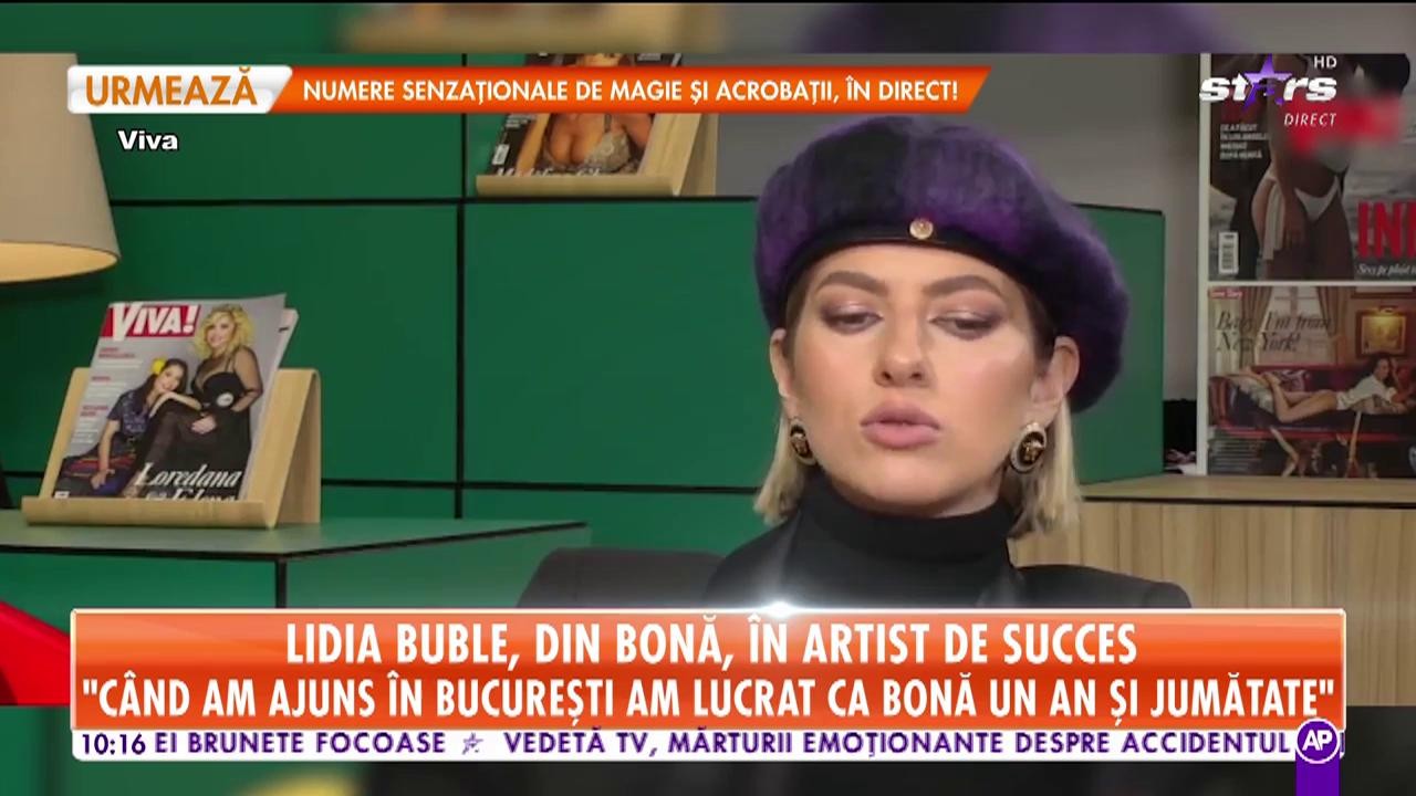 Lidia Buble, din bonă, &icirc;n artistă de succes