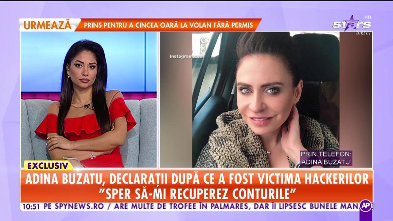 Adina Buzatu victima hackerilor: &rdquo;Nu mai am cele două conturi de Instagram&rdquo;