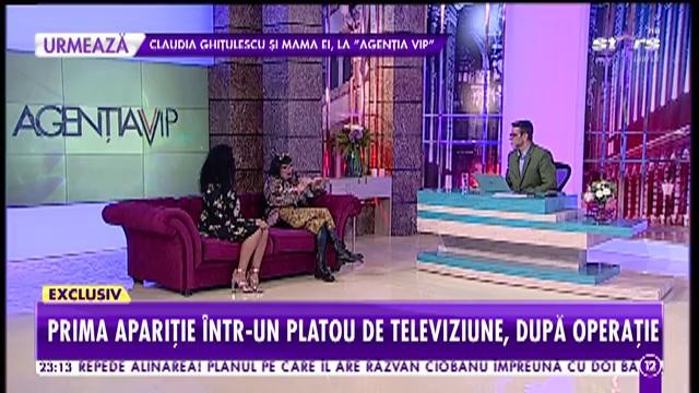 Ozana Barabancea, prima apariţie &icirc;ntr-un platou de televiziune, după operaţie!