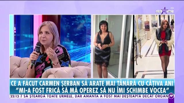 Ce a făcut Carmen Şerban să arate mai tânără cu câţiva ani