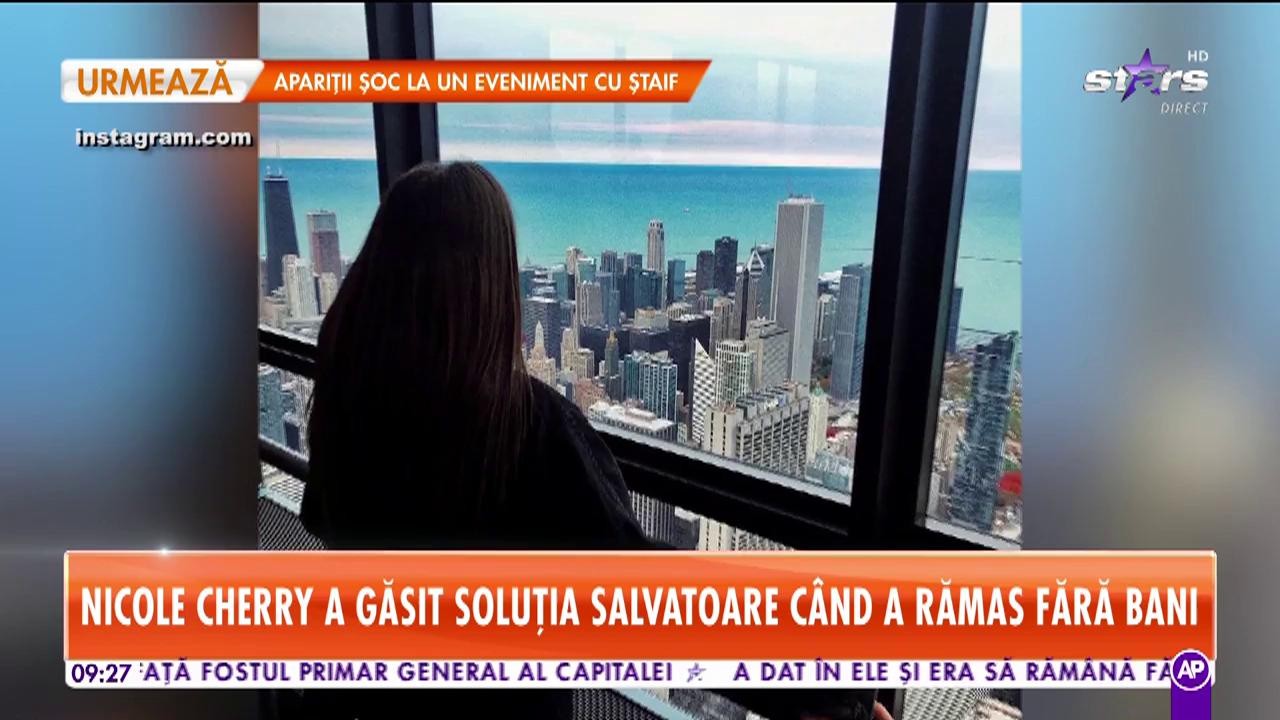 Nicole Cherry a găsit soluţia salvatoare c&acirc;nd a rămas fără bani
