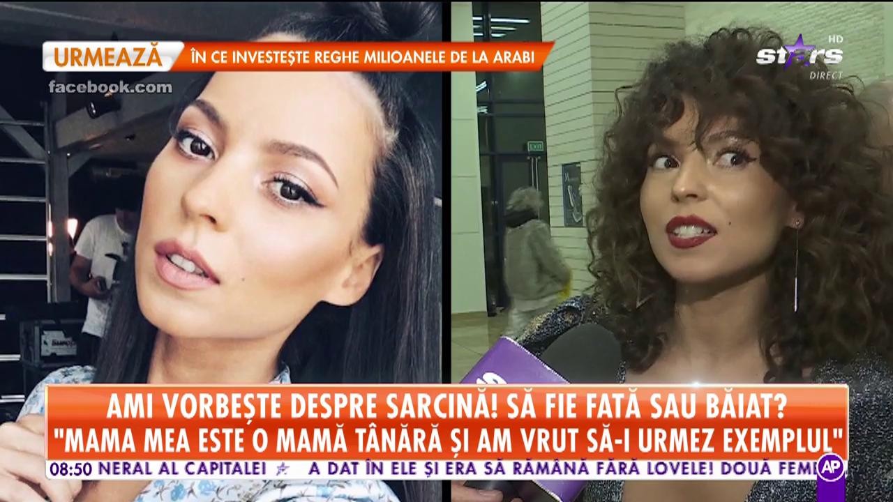 Ami vorbeşte despre sarcină: &rdquo;Mama mea este o mamă t&acirc;nără și am vrut să-i urmez exemplul&rdquo;