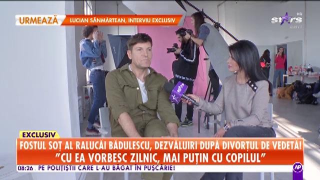 Fostul soţ al Ralucăi Bădulescu vorbeşte despre relaţia pe care o are cu vedeta după divorţ, şi ce planuri are pentru fiul lor