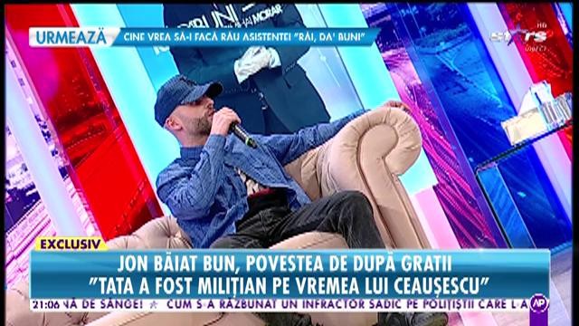 Povestea protejatului lui Alex Velea. Jon Băiat Bun, povestea de după gratii: ”Am fost arestat pentru trafic de substanțe interzise”