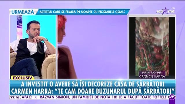 Carmen Harra a investit o avere să-și decoreze casa de sărbători. Imagini din vila clarvăzătoarei