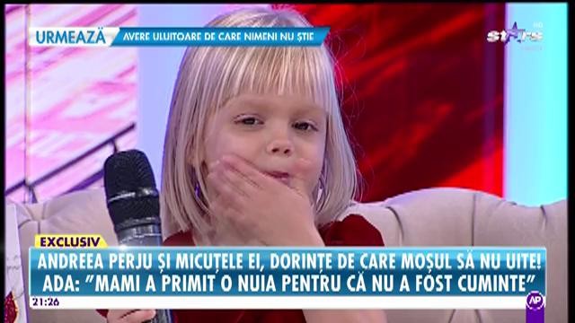 Andreea Perju și micuțele ei, dorințe de care moșul să nu uite